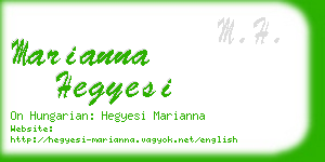 marianna hegyesi business card